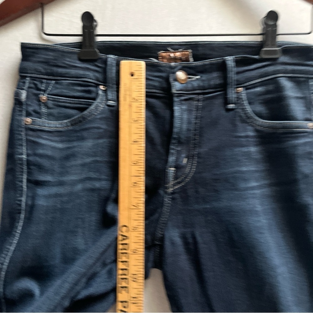 Mother The Rascal Dark Blue Women's Distressed Slim fit Jeans Sz 27 - Picture 11 of 15